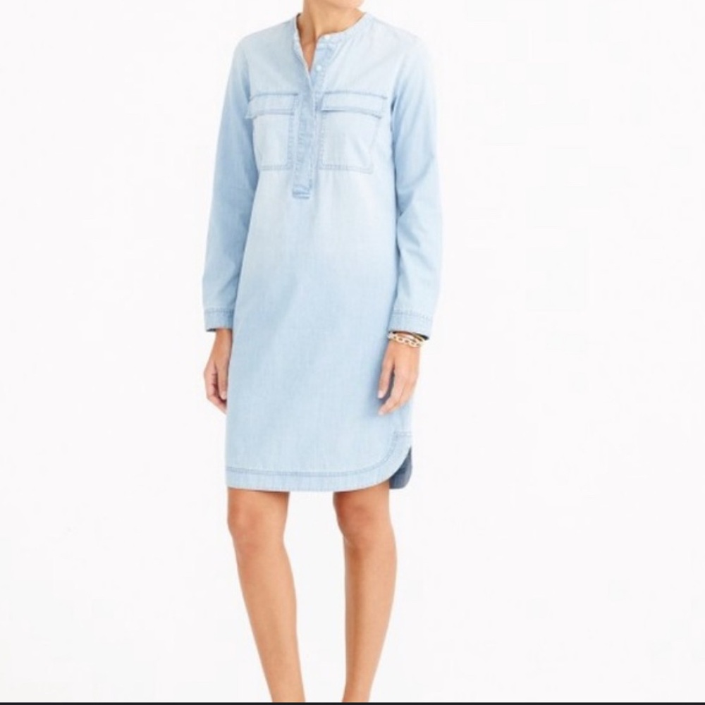 Jcrew Light Blue Denim Dress